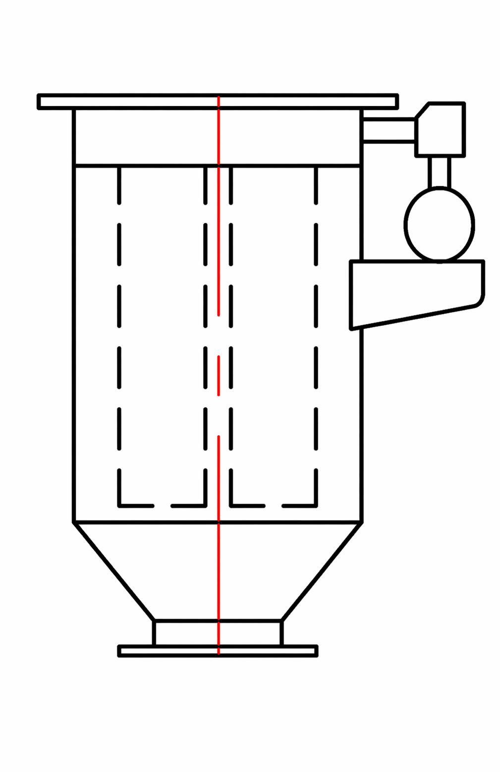 Dust collector line diagram