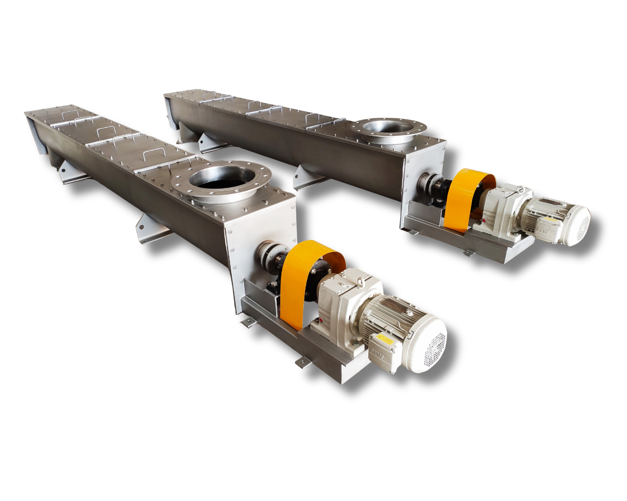 Stellex U-trough stainless steel screw conveyor for bulk powder handling